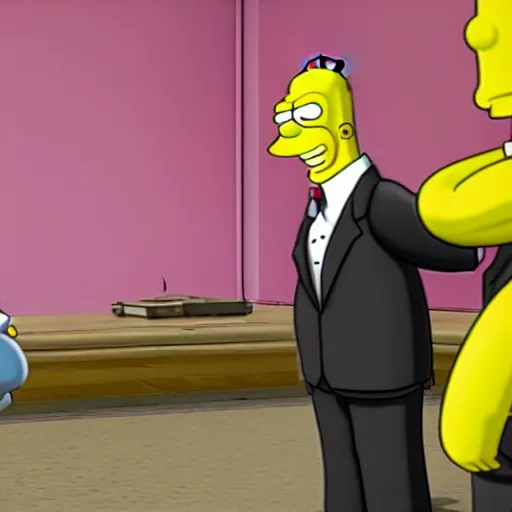 Image similar to Hitman 3 starring Homer Simpson, game screenshot