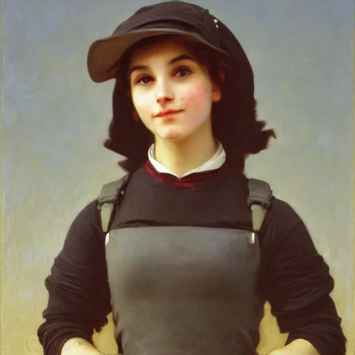 Image similar to A portrait of Judy Hopps by William-Adolph Bouguereau and John Signer Sargent, oil painting of Judy Hopps by Bouguereau