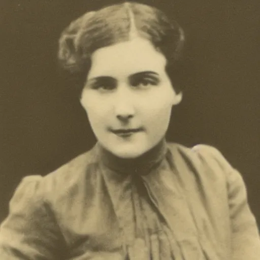 Image similar to early 1900s photograph of jessica rabitt