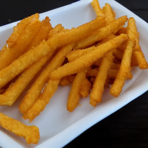 Image similar to cheese fried chicken fries