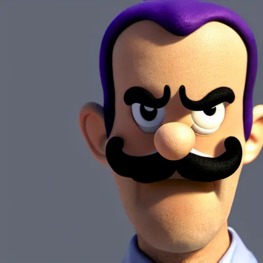 Image similar to ryan reynolds as waluigi, highly detailed, extremely high quality, hd, 4 k, 8 k, canon 3 0 0 mm, professional photographer, 4 0 mp, lifelike, top - rated, award winning, realistic, detailed lighting, detailed shadows, sharp, no blur, edited, corrected, trending