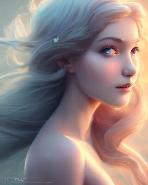 Prompt: character art of a goddess of magnolias as windy dusty underwater angelic young female | | seductive - fine - face, pretty face, key visual, realistic shaded perfect face, fine details by artgerm, wlop, nekro, james jean, andrei riabovitchev, marc simonetti, trending on artstation