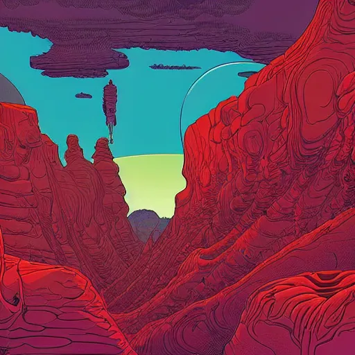 Image similar to ultrawide angle colour masterpiece dream by kilian eng and jean giraud, incredible sense of depth and perspective and clarity, weird abstract avant garde epic, 8 k