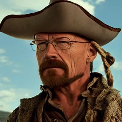 Image similar to walter white in pirates of the caribbean