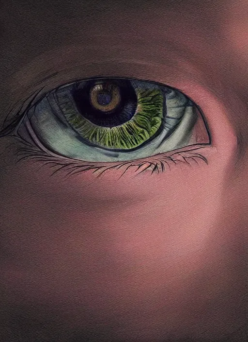 Image similar to portrait of a stunningly beautiful eye, art by 5 7 3 7 4 6 3 6 3 6 4 6 4