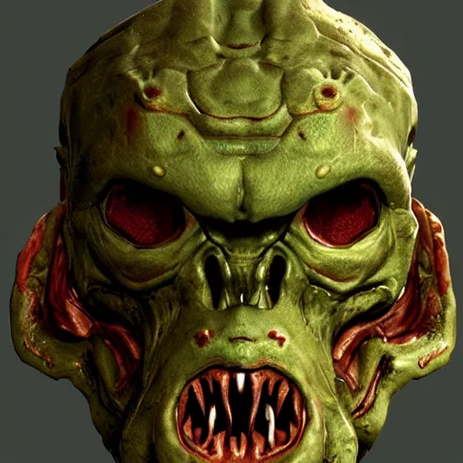 Image similar to head of monster from doom