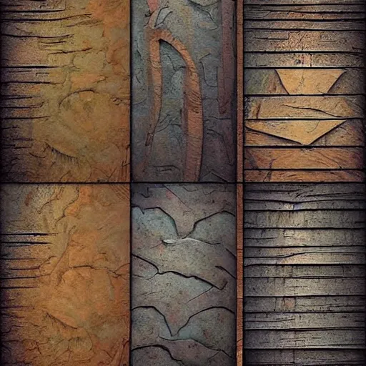 Image similar to digital hand painted wood textures, digital art, fantasy, behance, pinterest, deviantart, artstation, concept art, design, rpg, detailed, digital art, incredible, digital painting