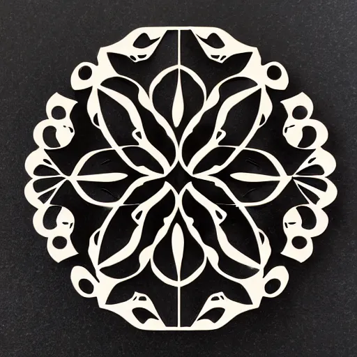 Image similar to segmented 2d laser cut flower template, flower.svg