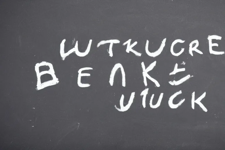 Image similar to future language written on the blackboard