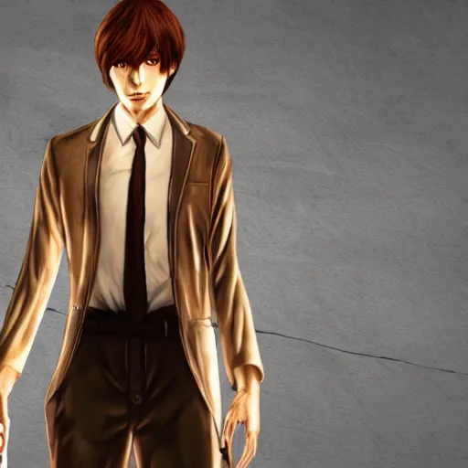 Image similar to Screenshot of Light Yagami in Dead By Daylight character selection screen