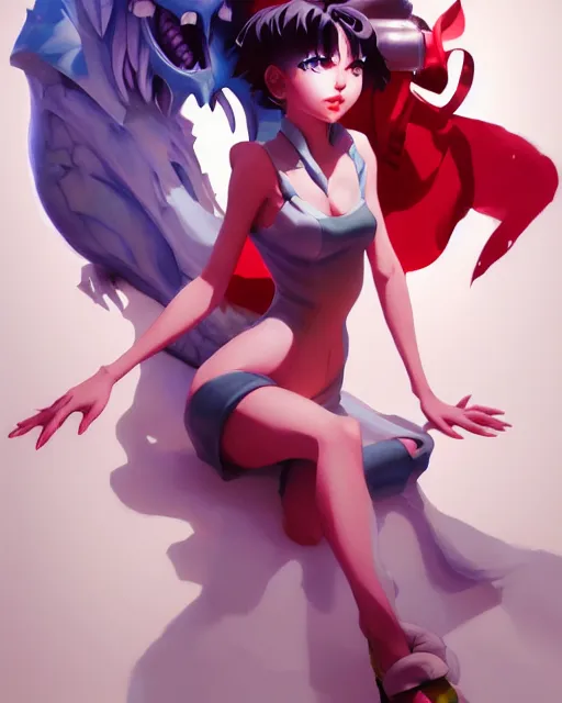 Image similar to darkstalkers hsien - ko, portrait shinkai makoto studio ghibli studio key hideaki anno sakimichan stanley artgerm lau rossdraws james jean marc simonetti elegant highly detailed digital painting artstation pixiv