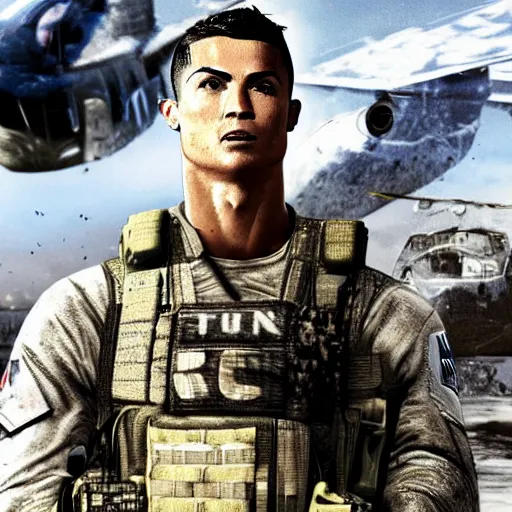 Image similar to Cristiano Ronaldo in MW2