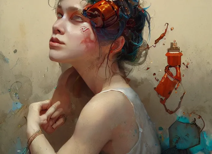 Prompt: beautiful chill day in summer, by Kenne Gregoire, James Jean, Tran Nguyen, WLOP, Jakub Rebelka. trending on Artstation, 8k, masterpiece, graffiti paint, fine detail, full of color, intricate detail, golden ratio illustration