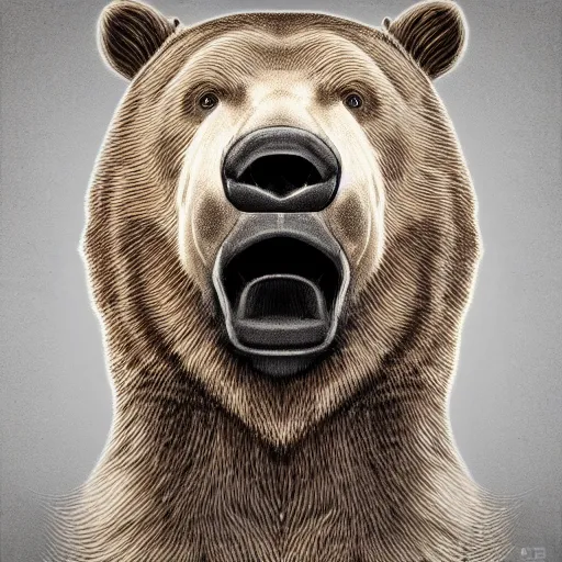 Prompt: a bear, digital art, insanely detailed, elegant, studio photography