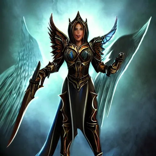 Image similar to archangel auriel from diablo