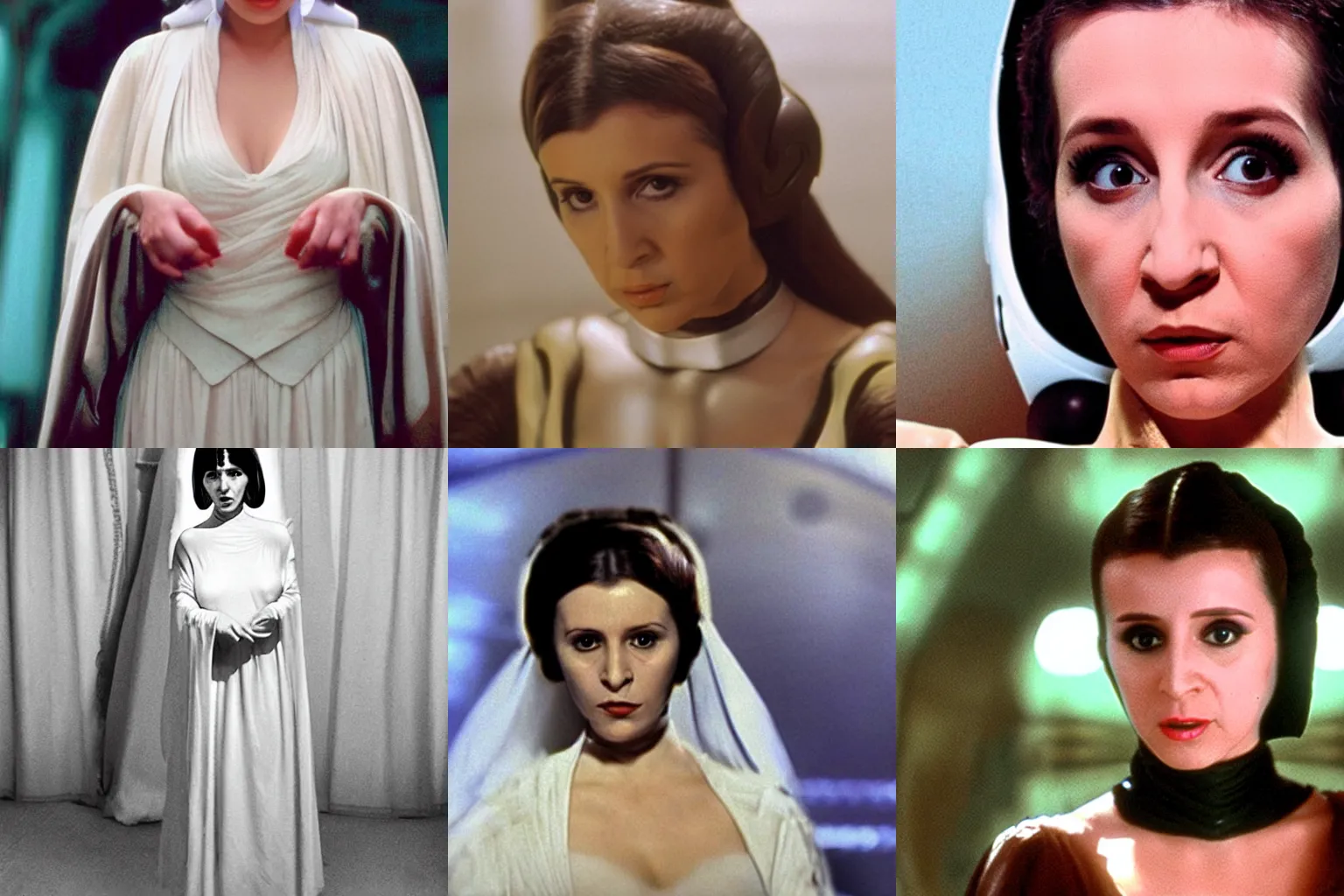 Prompt: Photo of Bulgarian actress Neda Spasova as Princess Leia