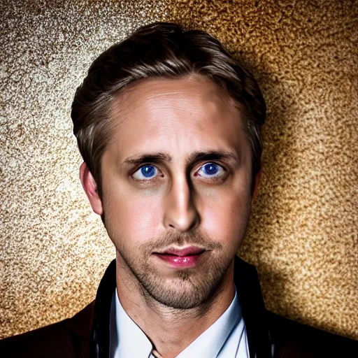 Image similar to portrait of ryan goslin and steve buscemi hybrid by mario testino, headshot, detailed, award winning, sony a 7 r