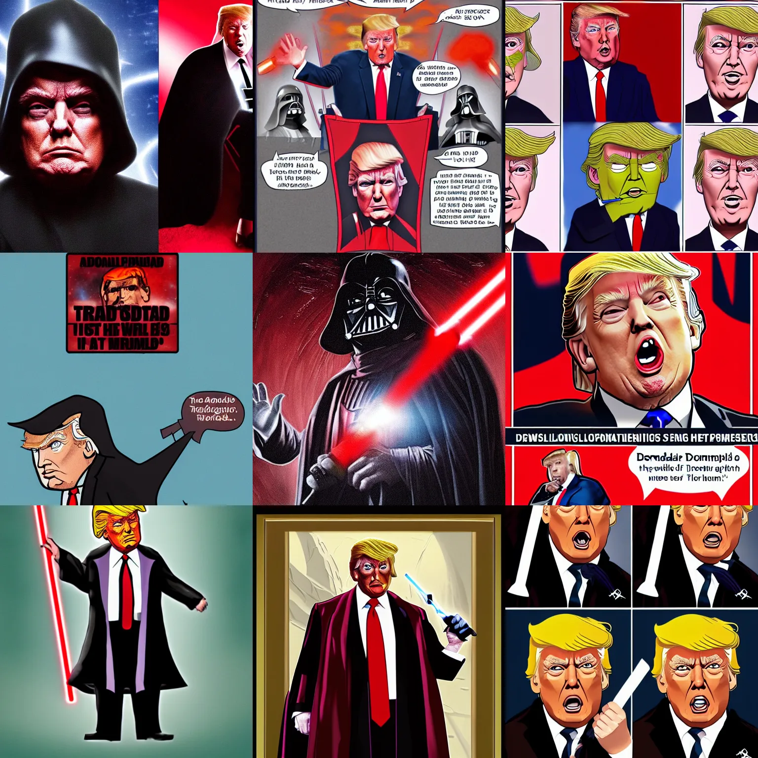 Prompt: Donald Trump as a Sith Lord