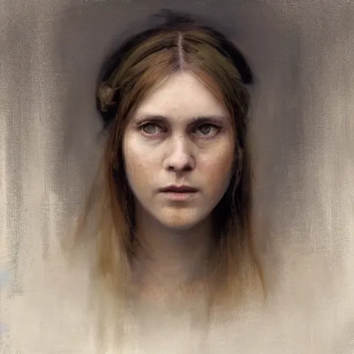 Image similar to Richard Schmid and Jeremy Lipking portrait painting of A shield-maiden (Old Norse: skjoldmø [ˈskjɑldˌmɛːz̠]) was a female warrior from Scandinavian folklore and mythology. Shield-maidens are often mentioned in sagas such as Hervarar saga ok Heiðreks and in Gesta Danorum. They also appear in stories of other Germanic peoples: Goths, Cimbri, and Marcomanni.[1] The mythical Valkyries may have been based on such shield-maidens.[ full-figure