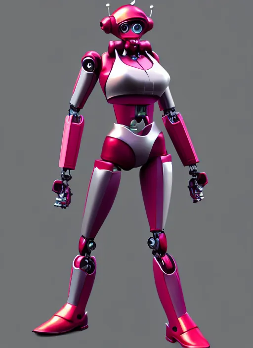 Image similar to The Transformer Arcee as Helen Parr, android heroine, robot girl, 3d model, octane render, many intricate details, artstation trending, conceptart.com, official media