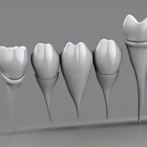 Image similar to poorly rendered 3 d set of teeth