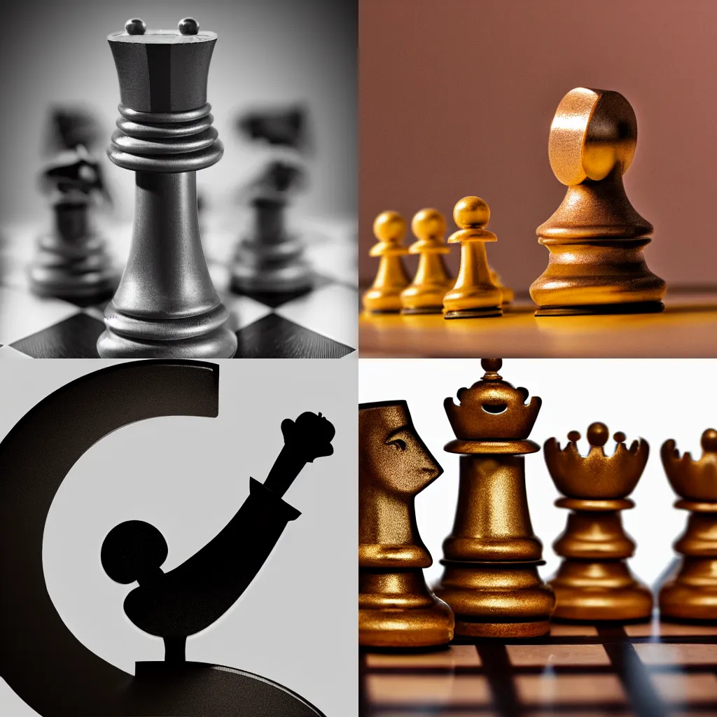 The studio chess game paint hi-res stock photography and images