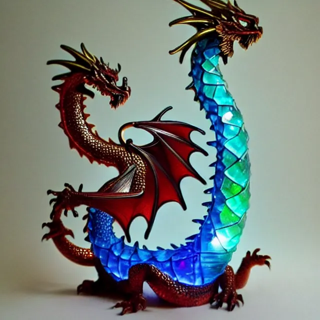 Neon Dragon Sculpture – www.