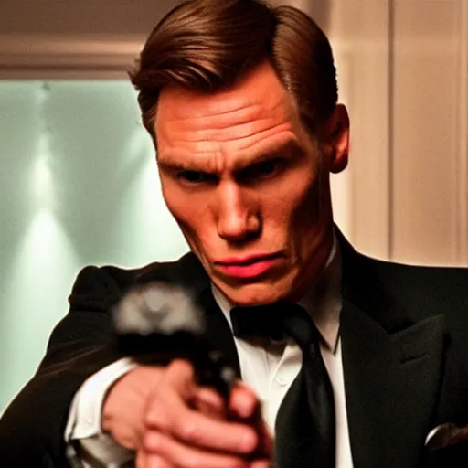 Image similar to Live Action Still of Jerma985 in James Bond, real life, hyperrealistic, ultra realistic, realistic, highly detailed, epic, HD quality, 8k resolution, body and headshot, film still