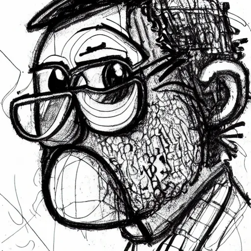 Image similar to a realistic yet scraggly portrait sketch of the side profile of a stern and sophisticated spongebob squarepants, trending on artstation, intricate details, in the style of frank auerbach, in the style of sergio aragones, in the style of martin ansin, in the style of david aja, in the style of mattias adolfsson