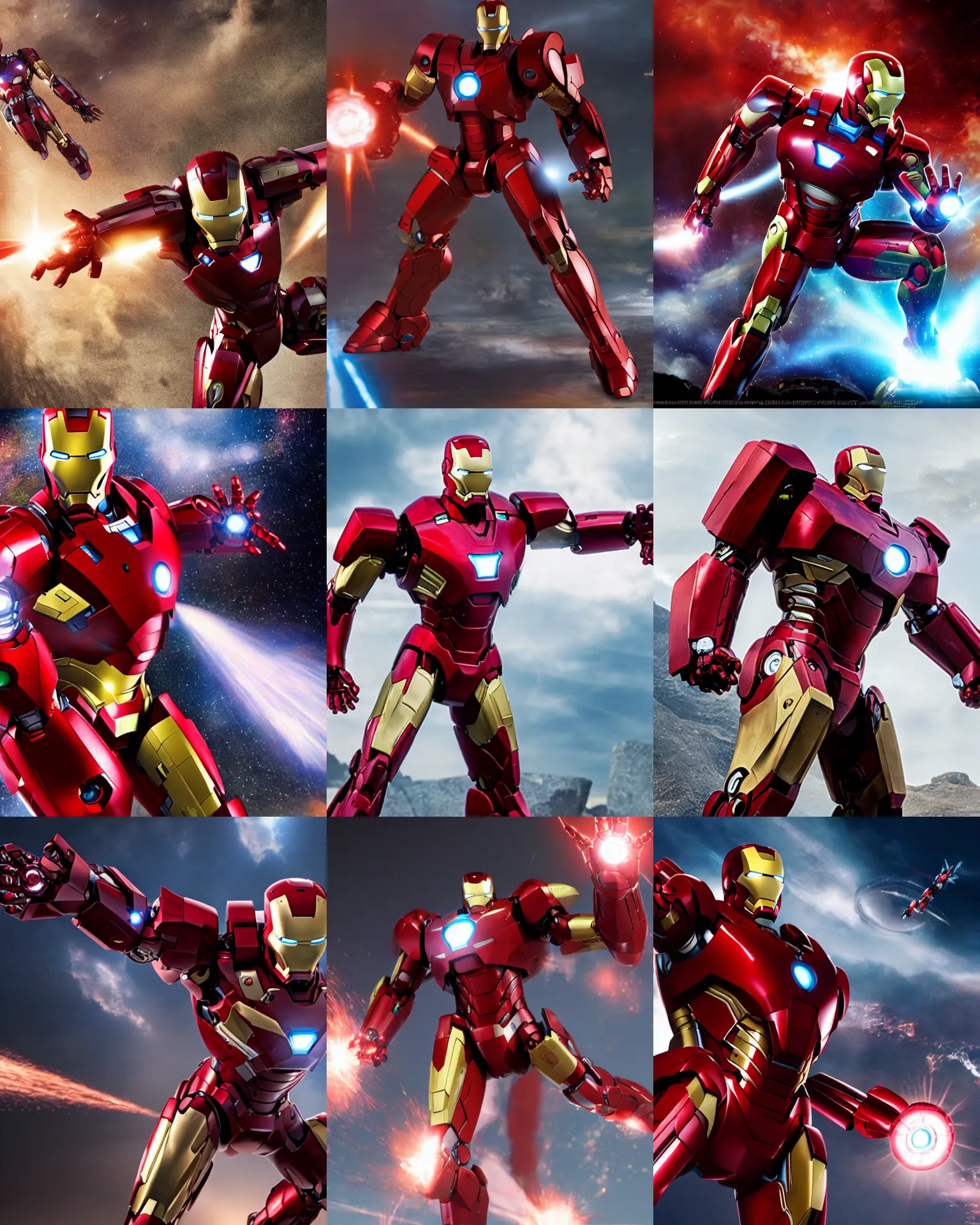 Prompt: movie still of ironman as gundam mecha ( ( ( red ) ) ), ultrawide shot, 4 k digital camera, sharp focus