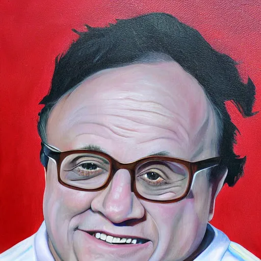 Prompt: Danny Devito painting by Stormy-McPikerton