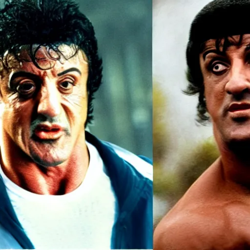 Prompt: sylvester stallone as rocky