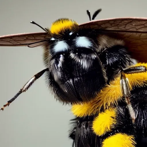 Prompt: a bumblebee wearing a cool hat, cowboy,