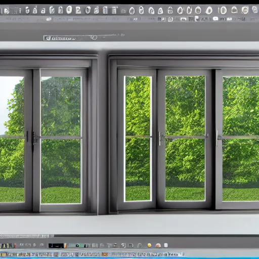 Image similar to 3 d rendered image of opening window, fresh air blender 3 d keyshot unreal engine