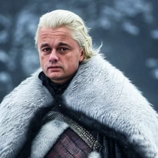 Image similar to geert wilders as the ice king in game of thrones