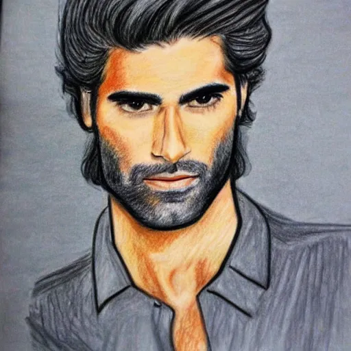 Image similar to a drawing un the style of mariano giraud