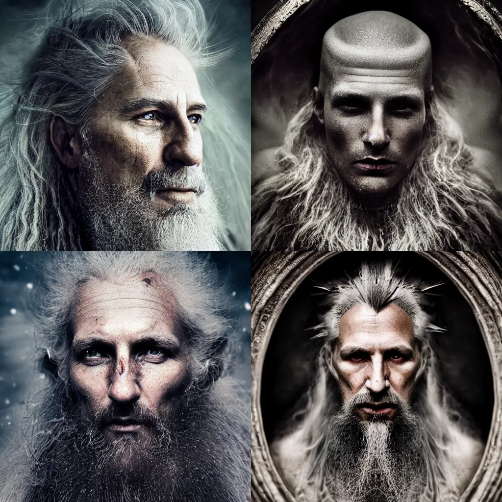 Image similar to male god svarog portrait, slavic mythology, ethereal, national geographic award winning photo by annie leibovitz, high detailed, epic, 8k, atmospheric lighting, extreme detail, photorelism, cinematic, ethereal, ultra realistic, dramatic lighting, rim light