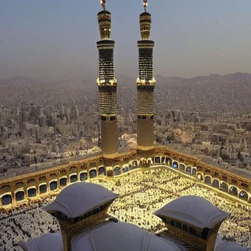 Image similar to real photo of makkah