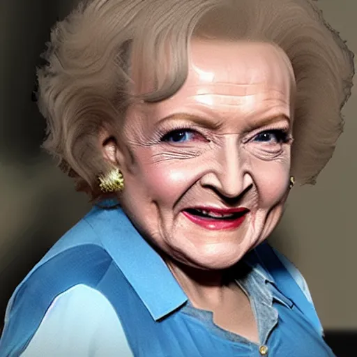 Prompt: betty white in resident evil game