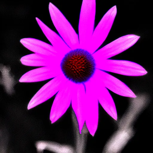 Image similar to a flower in infrared