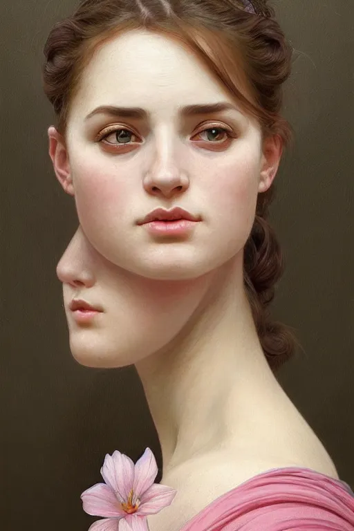 Image similar to beautiful portrait of a woman, similar to'the milkmaid ', beautiful woman, symmetry, perspective, portrait, anime!!, fantasy, ultra detailed, elegant, intricate, dynamic lighting, hyperrealism, digital art, digital painting, artstation, wlop, sharp focus, illustration, art by artgerm and greg rutkowski and alphonse mucha, 8 k