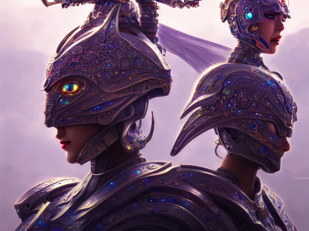 Image similar to portrait futuristic knights of zodiac armor girl, abstract chinese dragon character concept, at future neon tokyo light rooftop, ssci - fi and fantasy, intricate and very very beautiful and elegant, highly detailed, digital painting, artstation, concept art, smooth and sharp focus, illustration, art by tan zi and ayanamikodon and alphonse mucha and wlop