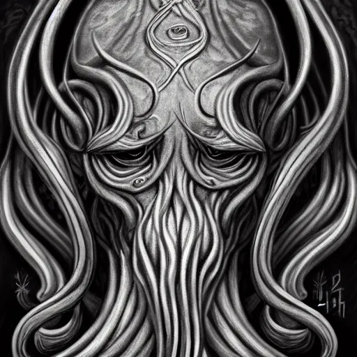 Image similar to intense portrait cthulhu, intricate, elegant, highly detailed, my rendition, digital painting, artstation, concept art, smooth, sharp focus, illustration, art by leonora carrington