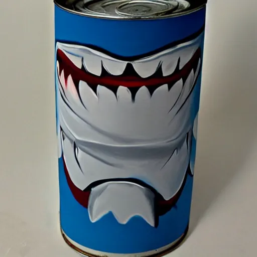 Image similar to Shark Spam Can, painting