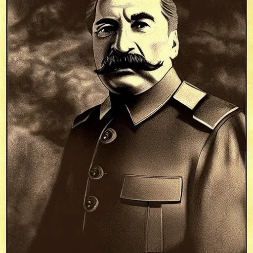 Image similar to stalin as a dark souls character