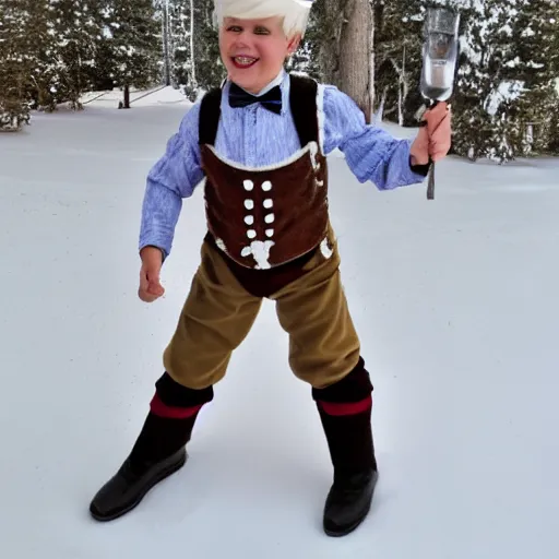 Prompt: uncle jack's frosty lederhosen