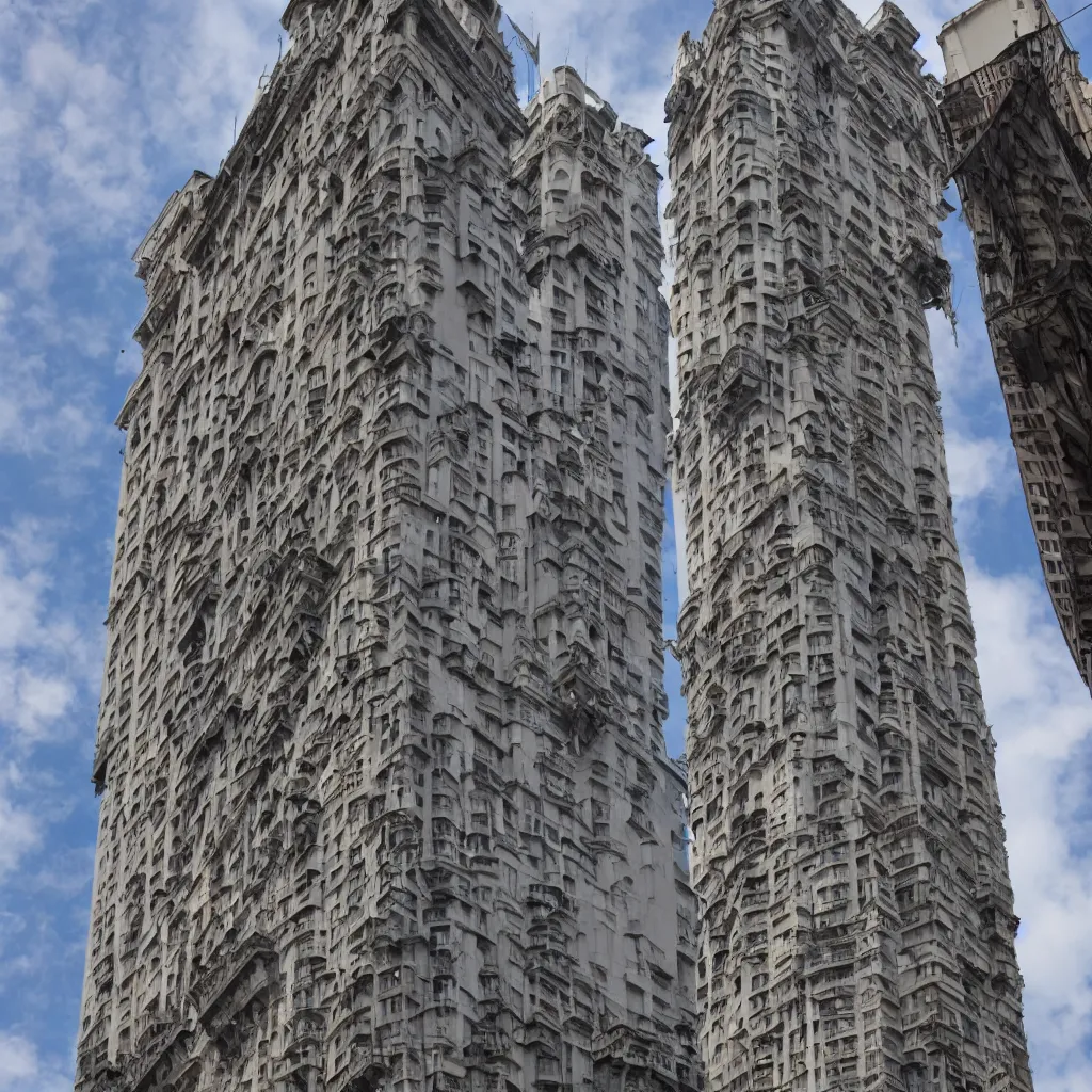 Prompt: old skyscraper in buenos aires