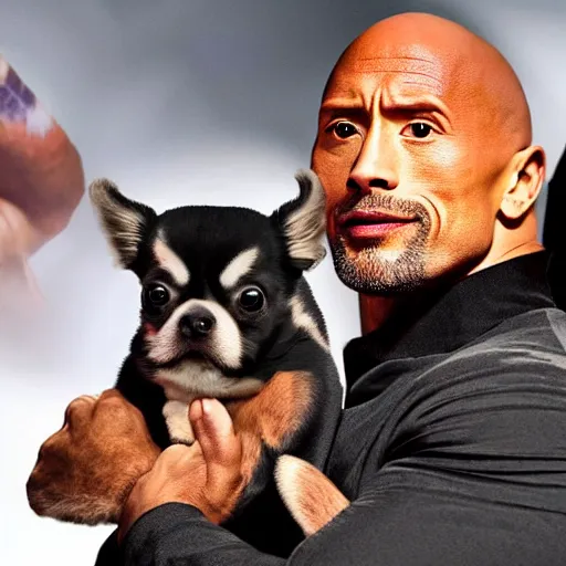 prompthunt: dwayne the rock johnson's face on the body of a kangaroo