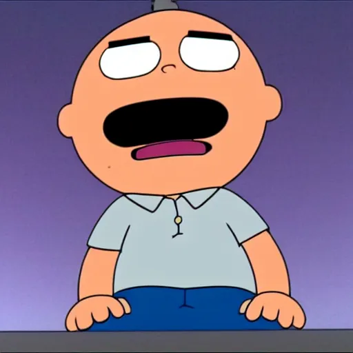 Image similar to stewie griffin laughing