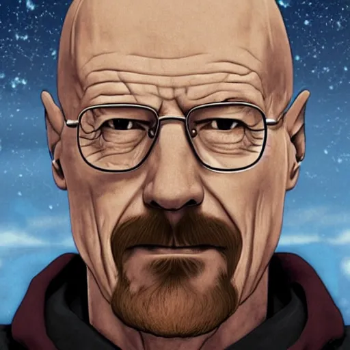 Image similar to Walter White as an evil necrotic wizard